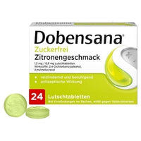 Sore throat, DOBENSANA sugar-free lemon juice UK