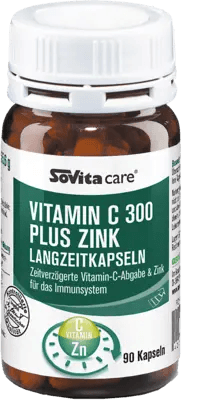 SOVITA CARE Vitamin C 300 Plus Zinc long-term capsules UK