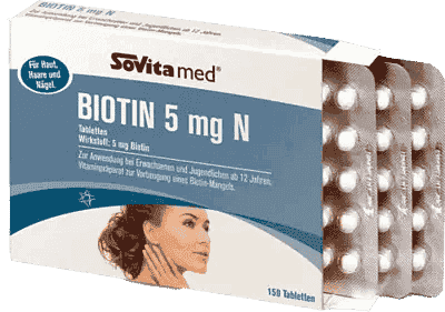 SOVITA MED Biotin 5 mg N tablets UK
