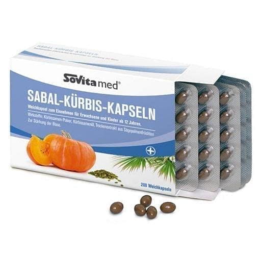 SOVITA MED Sabal pumpkin seeds Gourd, overactive bladder UK