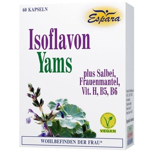 Soy isoflavones, yam root, lady's mantle, sage Capsules UK
