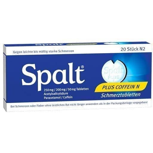 SPALT Plus Caffeine N pain tablets UK