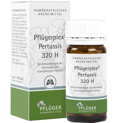 Spasmodic cough, airways inflammation, PFLÜGERPLEX Pertussis 320 H tablets UK