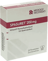 SPASURET 200, flavoxate, urinary incontinence, treatment of frequent urination UK