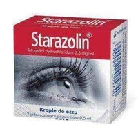 STARAZOLIN 0.05% x 12 drops minimsów, eye drops for allergies UK
