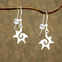 Starburst Sterling Silver Earrings UK