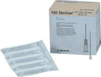 STERICAN cannulas (cannula sizes) 19 Gx2 1.1x50 mm UK