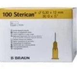 STERICAN, insulin cannula, needles, (needle) 30 G 0.3x12 mm UK