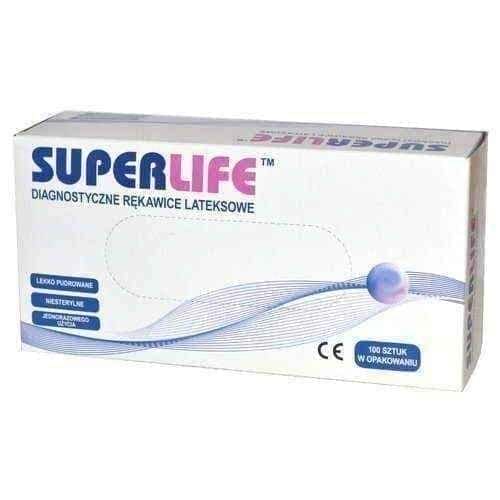 Sterile latex gloves Superlife size M x 100 pieces UK