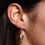 Sterling Silver 35 mm Hoop Earrings UK