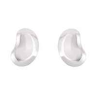 Sterling Silver Bean Stud Earrings UK