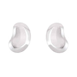 Sterling Silver Bean Stud Earrings UK