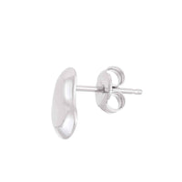 Sterling Silver Bean Stud Earrings UK