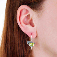 Sterling Silver Cubic Zirconia Margarita Earrings UK