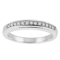 Sterling silver diamond band UK