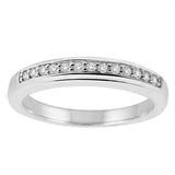 Sterling silver diamond band UK