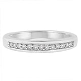 Sterling silver diamond band UK