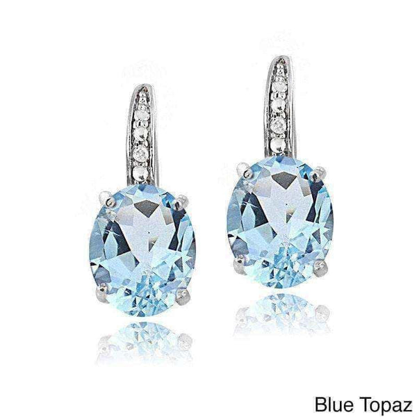 Sterling silver diamond earrings UK