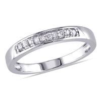 Sterling silver diamond rings | 1/10ct TDW Diamond Ring UK