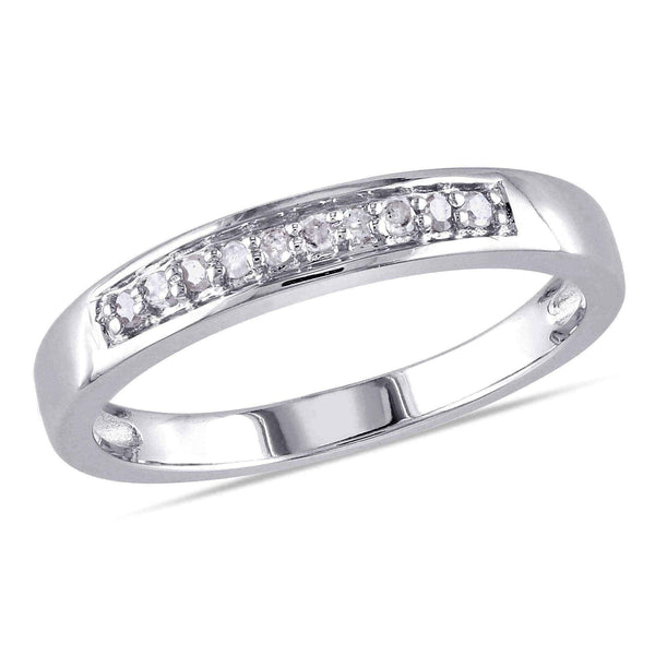 Sterling silver diamond rings | 1/10ct TDW Diamond Ring UK