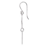Sterling Silver Double Square Dangle Earrings UK