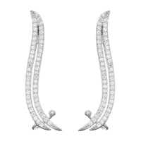Sterling silver earrings | Wavy Earrings UK
