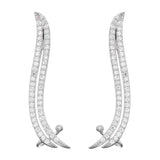 Sterling silver earrings | Wavy Earrings UK