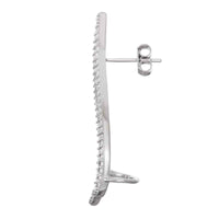Sterling silver earrings | Wavy Earrings UK