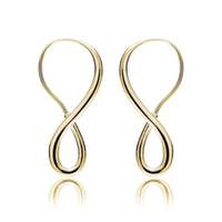 Sterling Silver Infinity Polished Hook Earrings UK