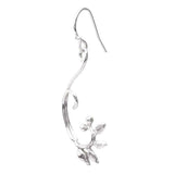 Sterling Silver Leaf Earrings UK
