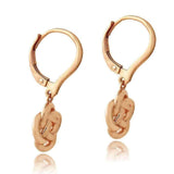Sterling Silver Love Knot Dangle Leverback Earrings UK