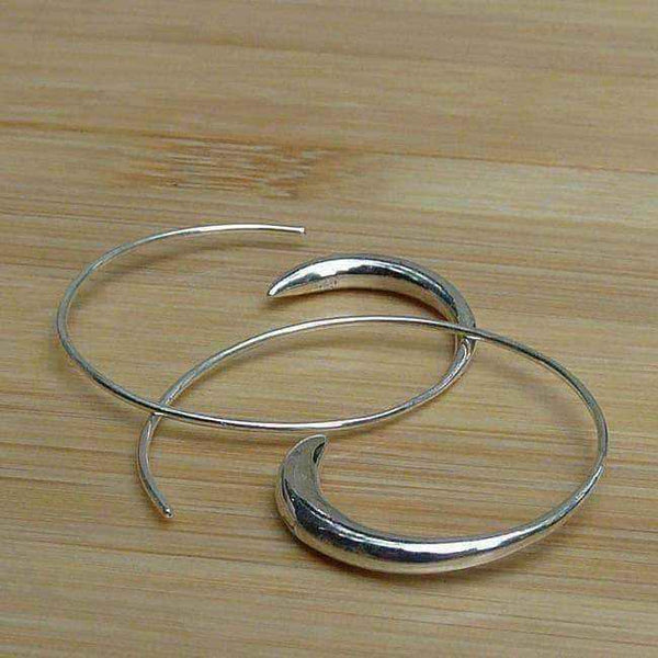 Sterling Silver Spiral Hoop Earrings UK