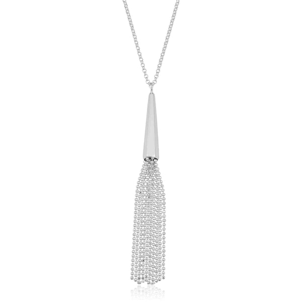 Sterling silver tassel necklace UK