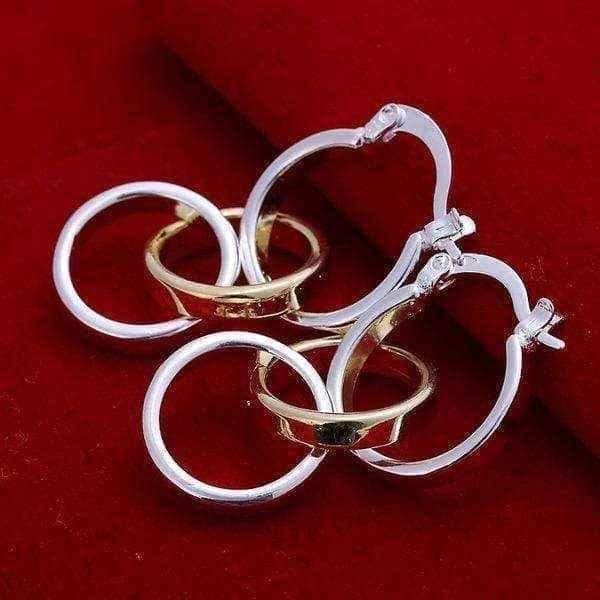 Sterling Silver Trio-Circular Drop Earring UK