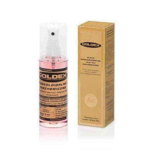 Stimulate collagen production, GOLDEX Gold Nanocolloid non-chemical with atomizer 140ml UK