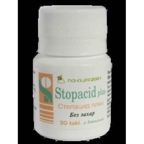 STOPACID PLUS vanilla-flavored for acids 20 tablets UK