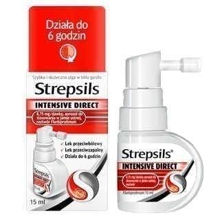 Strepsils Intensive Direct spray orally, difficulty swallowing UK
