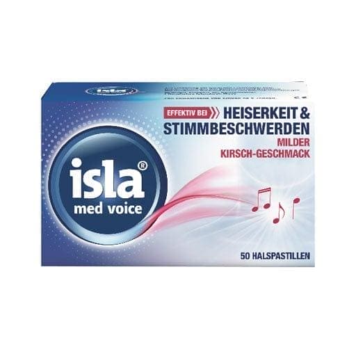 stress-related voice problems, ISLA MED voice pastilles UK
