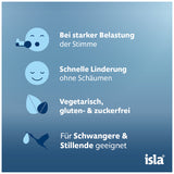 stress-related voice problems, ISLA MED voice pastilles