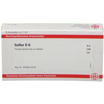 SULFUR D 6 ampoules UK