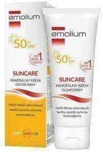 Sun cream EMOLIUM Suncare SPF 50+ Mineral protective cream 50ml UK