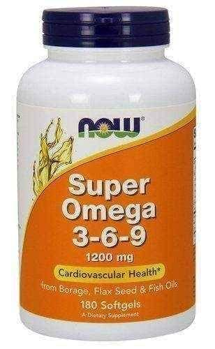 Super Omega 3-6-9 x 180 softgels capsules UK