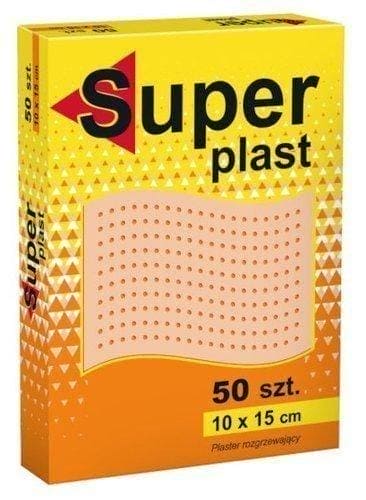 Super Plast patch x 50 pieces, treatment of neuralgia, muscle pain and radiculitis UK