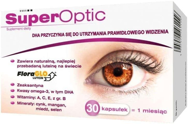 SUPEROPTIC capsules x 30, eye vitamins, vitamins for eyes UK