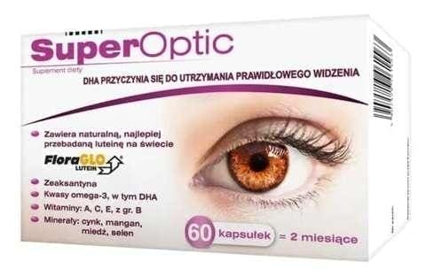 SUPEROPTIC x 60 caps. super optic, lutein, omega-3 and essential vitamins and minerals UK