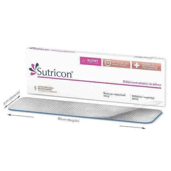 SUTRICON Silicone patches for scars 5 x 30cm x 5 pieces UK