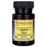 SWANSON Folate - Quatrefolic 800mcg x 30 vegetarian capsules UK