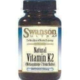 SWANSON Vitamin K2 50mcg x 30 gel capsules UK