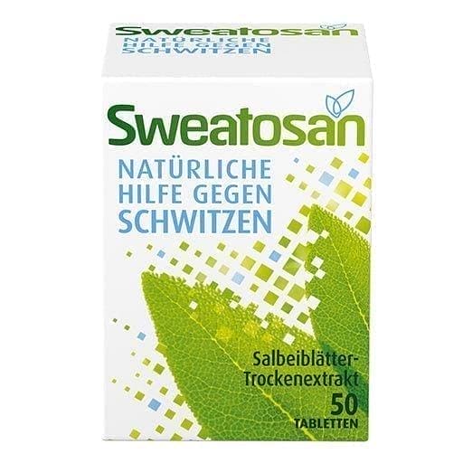 SWEATOSAN, increased sweating, triggered by nervousness or menopause UK