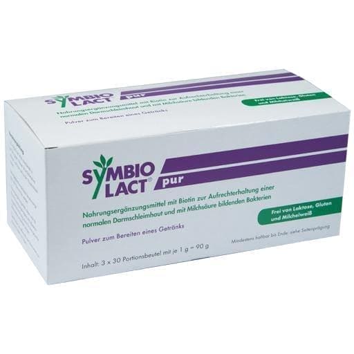 SYMBIOLACT pur powder 3X30 g intestine, biotin, lactic acid UK